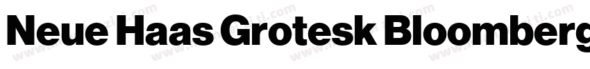 Neue Haas Grotesk Bloomberg Bold字体转换